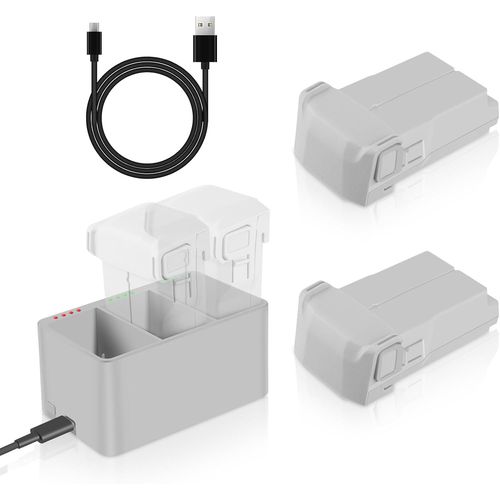 Mini 3 Batterie 3850 Mah Et Triple Bidirectionnel Mini 3 Srie Hub De Charge Kit Compatible Avec Dji Mini 3,Mini 3 Pro Drone[Usbc1016]