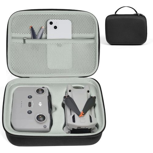 Mini 3 Pro Case,Dji Mini 3 Pro Portable Pu Cuir Sac  Main Accessoires De Sac  Main | Dji Mini 3 Drone Accessoires/Mini 3 Pro Rc Rc-N1 Smart Controller Et Autres Accessoires tui De Voyage.[W197]