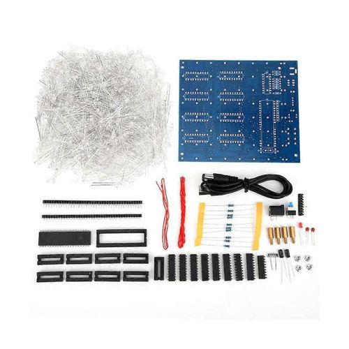 Mini 3d 8 8x8x8 Led Lumire lectronique Cubeeds Kit De Bricolage tudiants Production lectronique Pour Nol G