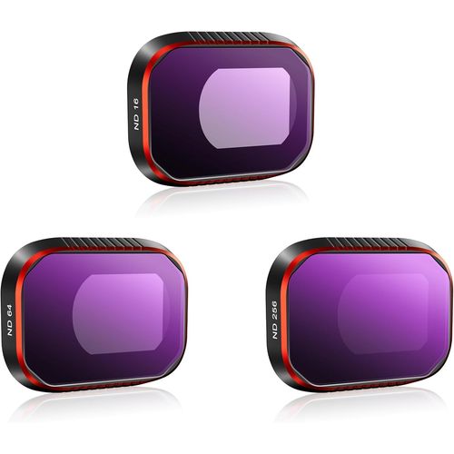 Mini 4 Pro Filtre,Kit De Filtres Nd  Revtement Multiple Pour Dji Mini 4 Pro Accessoires Pour Drones-Pack De 3 Pack Nd16 Nd64 Nd256(Version Aluminium)