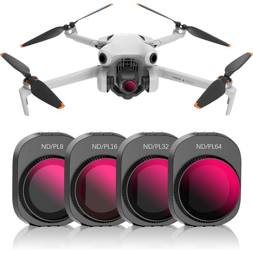 Mini 4 Pro Nd Lot De 4 Filtres Nd Multicouches Cpl Pour Accessoires De One Dji Mini 4 Pro (Nd8/Pl, Nd16/Pl, Nd32/Pl, Nd64/Pl)[Gopro2822]