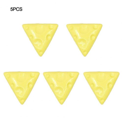 Mini Accessoire De Bricolage En Rsine, Tranches De Fromage En Forme De Triangle, Jouets Artisanaux Pour La Photographie, Artisanat, Coque De Tlphone, Patch D'Art, 5 Pices