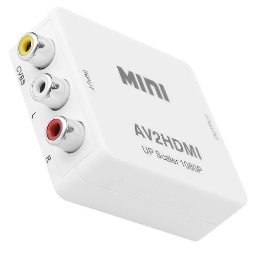 Mini adaptateur 1080P pour RCA Composite CVBS AV2HDMI Convertisseur audio vido Distributeur HDMI