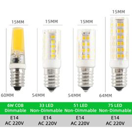 Mini ampoule LED E14, lampe a bougie blanche chaude froide, budgetaire,  lampe Bombilla Lam138, 6W, 9W, 10W, 12W, 220V