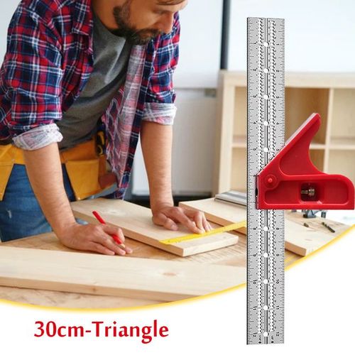 Mini Arrondisseur  Double Carr Furt Able,Outil De Calcul,Ensemble D'angle De Bord De Travail - Type 30cm Triangle