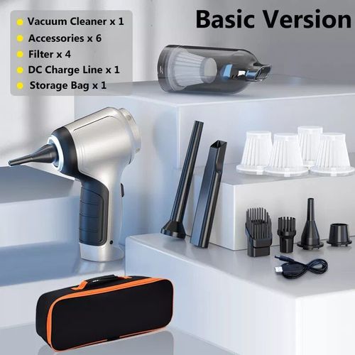 Mini Aspirateur De Voiture Sans Fil  Main,Appareil  Forte Aspiration,Pour Maison Et Voiture, Double Usage,Appareil Mnager,15000pa - Type Basic 4hapa Bag #B