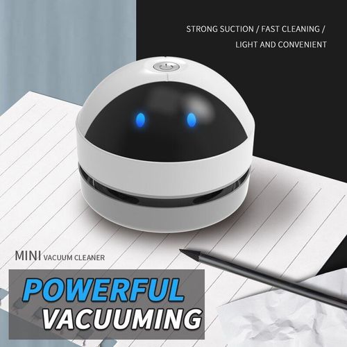 Mini aspirateur Robot Design mignon, outils de dpoussirage de bureau, Table de maison, balayeuse  aspiration 360, accessoires de nettoyage de bureau