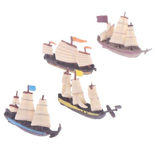 Mini Bateau De Pirate, Modle Miniature, Yacht De Mer, Ocan, De Plaisir, Dcor De Bateau, Petit Modle Rtro Triangulaire, Jouets Figurines D'action
