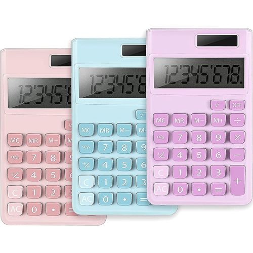 Mini Calculatrice De Poche, Calculatrice Lectrique NumRique De Bureau Avec Cran Lcd  8 Chiffres