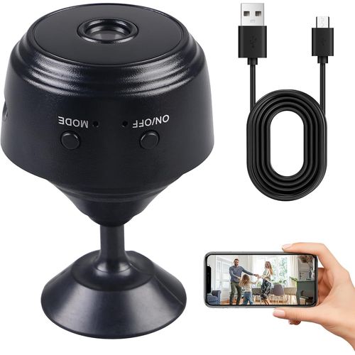 Mini Camra : 4k Hd 32 Go Wifi Camra De Surveillance Interne, 360 , Transmission En Direct, Application Mobile, Camra Avec Dtecteur De Mouvement Et Enregistrement Vision Nocturne Pour.[G360]