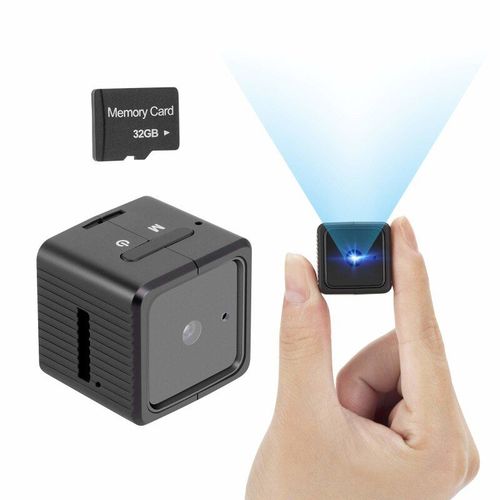 Mini Camra De Surveillance 1080p, Avec Dtection De Mouvement Audio, Infrarouge, Nuit, Pour Nounou, Convient Pour L'intrieur Et L'extrieur
