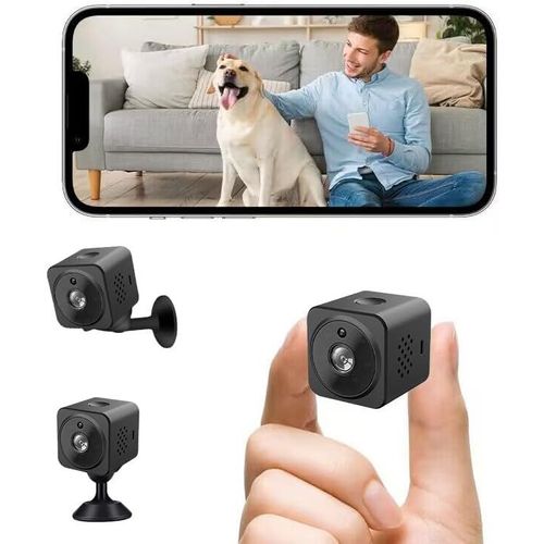 Mini Camra De Surveillance Full Hd 1080p Wifi Avec Dtection De Mouvement, Vision Nocturne, Camra De Surveillance Avec Courant De Batterie Convient Pour Les Familles