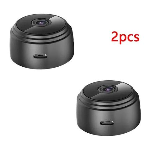 Mini Camra De Surveillance Sans Fil A9, Wifi, 1080p, Cctv, Intrieur, Extrieur, Scurit Ip, Tlcommande, Surveillance, Nuit, Mobile-2pcs-Noir