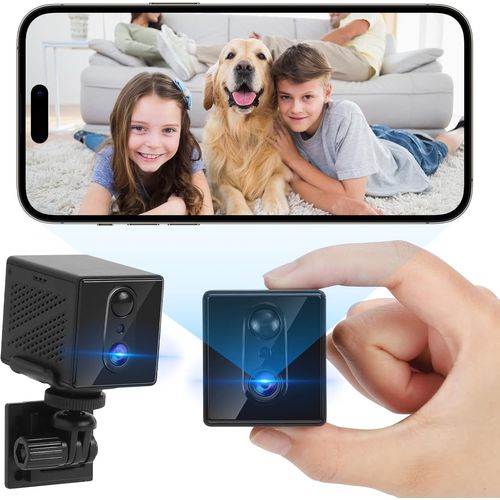 Mini Camra De Surveillance Wifi Hd Avec Batterie Intrieure, Camra Wifi De Surveillance Intrieure, Transmission En Direct, Camra De Scurit Avec Dtecteur De Mouvement, Audio
