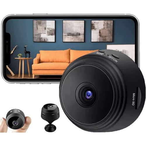 Mini Camera Espion, 1080p Camra De Surveillance Sans Fil Avec Enregistrement Camera Surveillance Wifi Longue Batteries Micro Camera Cache Avec Dtection De Mouvement Et Vision Nocturne Spy Cam