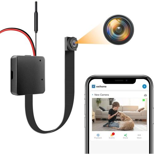 Mini Camra Espion, 1080p Diy Wifi Camra Cache Wireless Petite Micro Camra Scurit Avec App Alertes Actives Par Le Mouvement Mini Camera Surveillance Espion Sans Fil Avec 2000mah Batterie