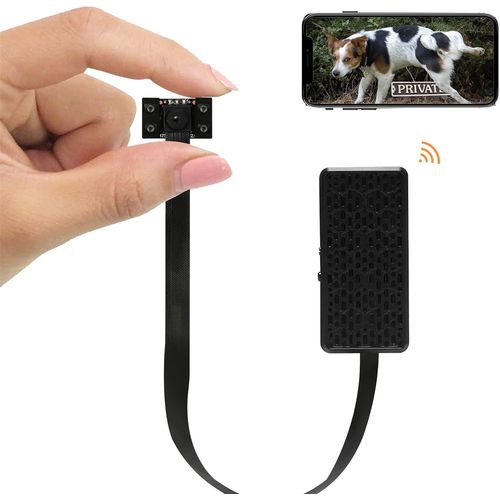 Mini Camra Espion 4k Hd, Camera Surveillance Wifi Interieur Sans Fil Avec Enregistreur, Sur Batteries, Detecteur De Mouvement,Vision Nocturne, Alarme Email, App, Support En Franais, Mw5