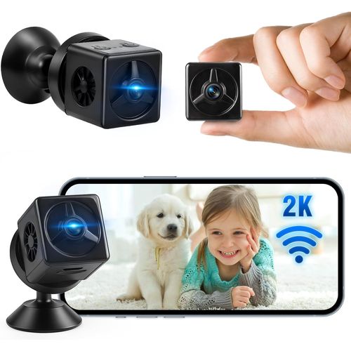 Mini Camera Espion,Camera Interieur 2k Hd Camra De Surveillance Sans Fil Mini Camra Wifi Dtecteur De Mouvement Vision Nocturne Pour Maison Bureau Scurit.[T508]