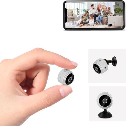 Mini Camra Espion Wifi Hd  Mini Camera Espion Cachee Sans Fil - Surveillance Camoufle Avec Detecteur De Mouvement Et Vision Nocturne (New Version White).[G149]