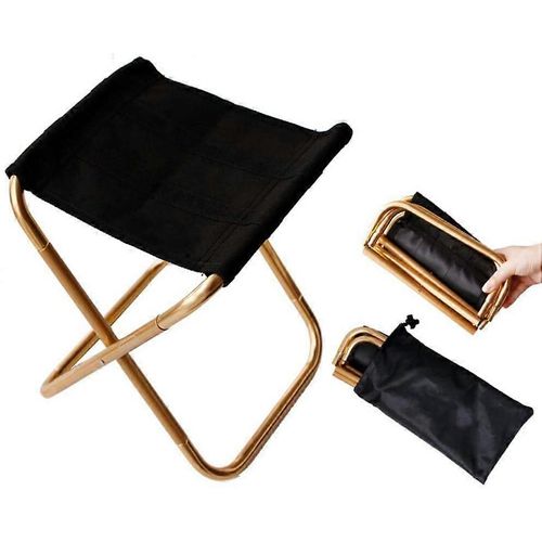 Mini Chaise Pliante Portable Dore Avec Sac De Transport, Tabouret Ultralger Pour La Plage, La Pche Et Le Camping
