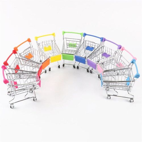 Mini Chariot  Main Pour Enfants, 9 Couleurs, Simulation De Supermarch, Jouets Pour Bb, Poussette Pour Poupes