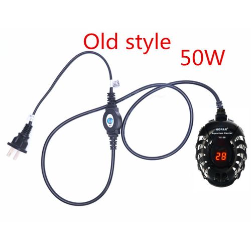 Mini Chauffe-Eau Automatique Pour Petit Aquarium,Chauffage tanche,Affichage Numrique Led,Faible Niveau D'eau,Chauffe-Tortue - Type Yx-28 50w-Eu Adapter Plug
