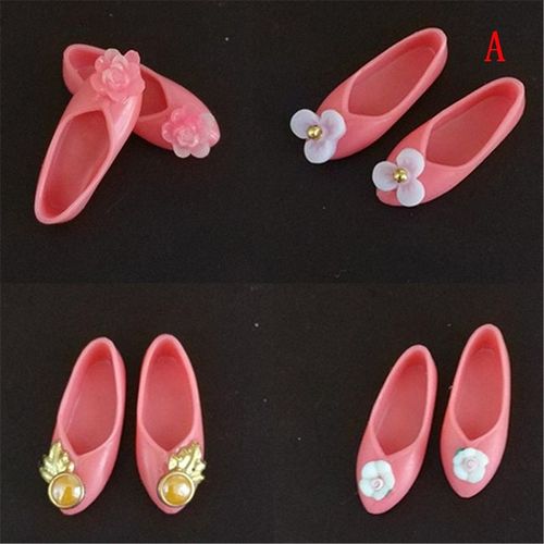 Mini Chaussures Pour Poupe, 1 Paire,  La Mode, Faites  La Main, Anciennes Chaussures Plates, Accessoires, Plate-Forme