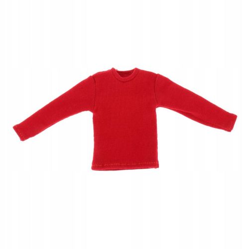 Mini Chemise  Manches Longues chelle 1/12, Fait Main, Dcontract, Dessin De Vtements De Poupe, Rouge