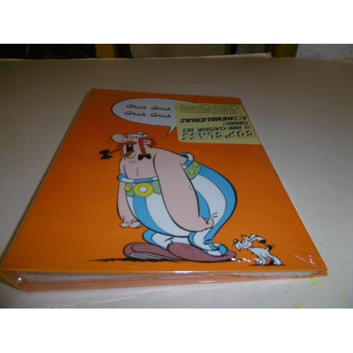 Mini Classeur Cop'class 17x22cm Asterix Obelix Chevalerias Avec 100 Pages Perforees