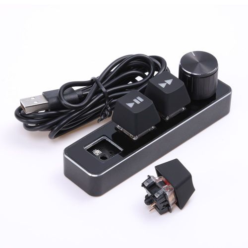 Mini-clavier de jeu RGB  3 touches, Macro-programmation, dessin, interrupteur rouge, personnalis, avec bouton multimdia