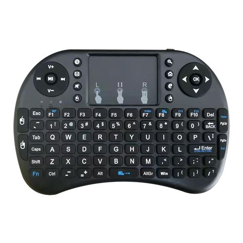 Mini clavier sans fil portable 2.4GHz I8, ordinateur de poche, moins de bruit, tlcommande universelle, pav tactile lectrique rtroclair, souris Air anglaise