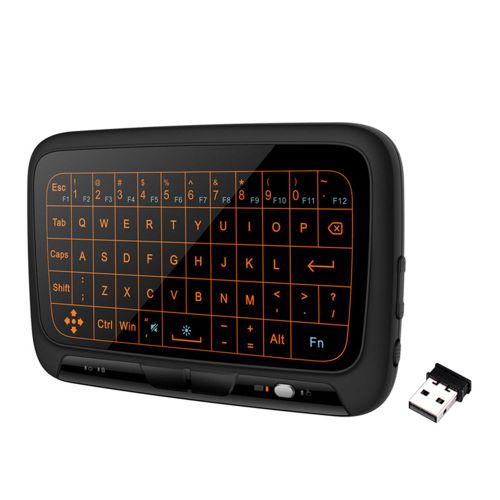 Mini clavier sans fil rtroclair, 2.4 ghz, tlcommande Air Mouse, pav tactile avec rcepteur USB, pour Android TV Box, nouveau