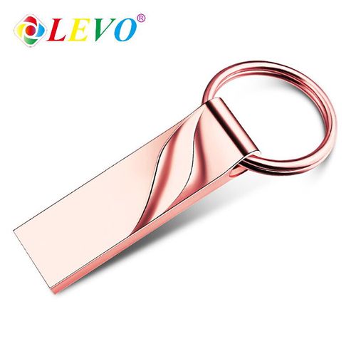 Mini cl USB 2.0 en mtal,support  mmoire de 8GB 16GB 32GB 64GB, ,haute vitesse,disque flash - Type Pink-128 Go #B
