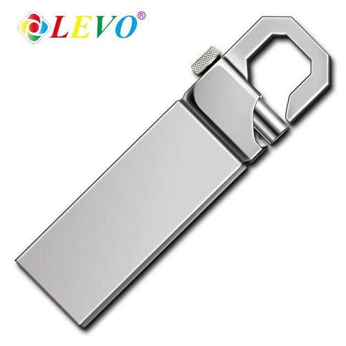 Mini cl USB 2.0 en mtal,support  mmoire de 8GB 16GB 32GB 64GB, ,haute vitesse,disque flash - Type Silver-16 GO #B