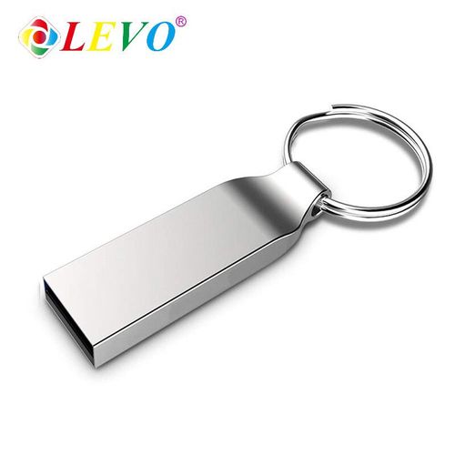 Mini cl USB 2.0 en mtal,support  mmoire de 8GB 16GB 32GB 64GB, ,haute vitesse,disque flash - Type Silver-256 GO #C