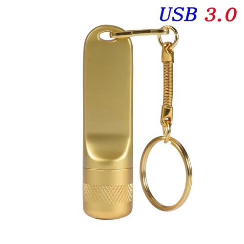 Mini cl USB 3.0 avec Microphone,support  mmoire de 8GB 32GB 64GB 128GB,lecteur Flash mtallique,cadeau cratif,argent - Type Gold-32GB