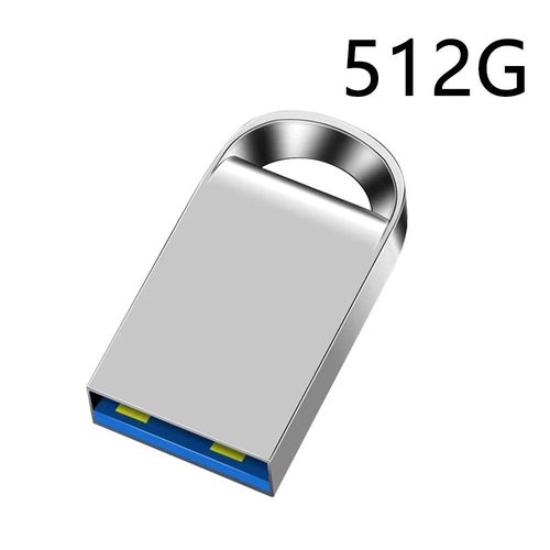 Mini cl USB haute vitesse,cl USB 3.0,cl USB portable,SSD,mmoire 1 To,2 To,512 Go,Super - Type silver 512GB #C