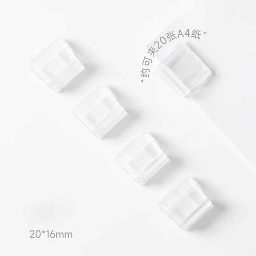 Mini Clips De Reliure Pour Documents,Cahier,Signets,Index,Support De Page,Pince,Bureau,Evaluation,Tronic Les Trombones,Kawaii,5/10 Pices - Type 5pcs White