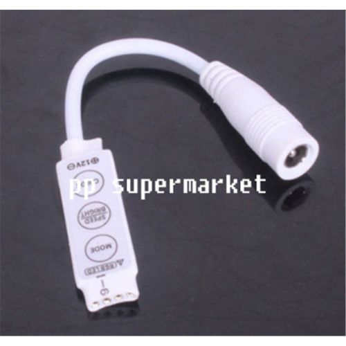 Mini Contrleur  Distance Sans Fil Ir Pour Bande Lumineuse,3/11/17/24/40/44 Touches,12v Dc,Mini Wif Pour 3528 5050 Rgb - Type 3key Mini Controller