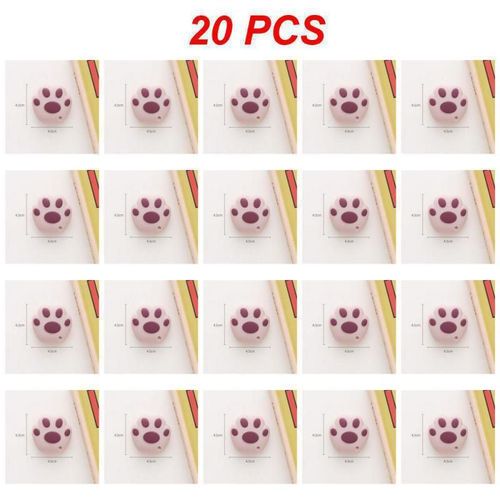 Mini Couteau Utilitaire Portable Avec Patte De Chat,Coupe-Papier Mignon,Lame De Rasoir,Ouvre-Bote Express,Bureau,Poche,Document - Type Purple 20pcs