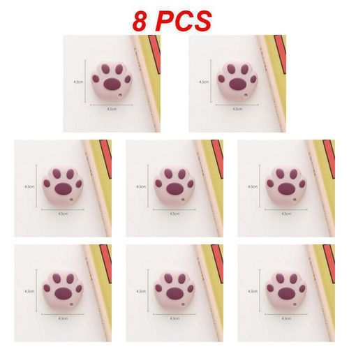 Mini Couteau Utilitaire Portable Avec Patte De Chat,Coupe-Papier Mignon,Lame De Rasoir,Ouvre-Bote Express,Bureau,Poche,Document - Type Purple 8pcs