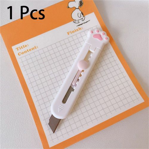 Mini Couteau Utilitaire Portable En Forme De Patte De Chat,Coupe-Papier,Lame De Rasoir,Ouvre-Enveloppe,Bureau,Beau - Type B