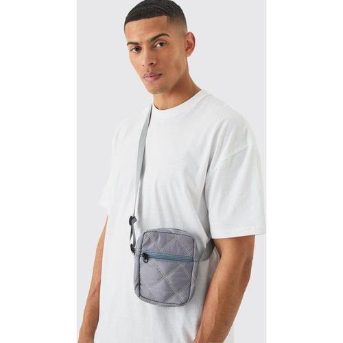 Mini Cross Body Nylon Bag Homme - Gris - One Size, Gris