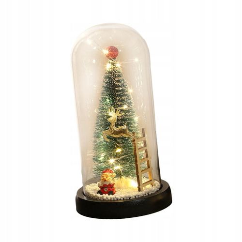 Mini Dcoration De Sapin De Nol Avec Couvercle En Verre, Dcoration De Table Lumineuse Style A