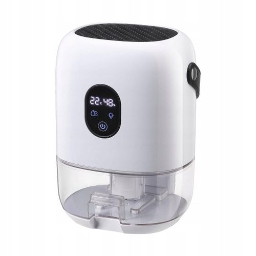 Mini dshumidificateur, absorbeur d'humidit, scheur d'air, silencieux, 1 000 ml, tactile, blanc