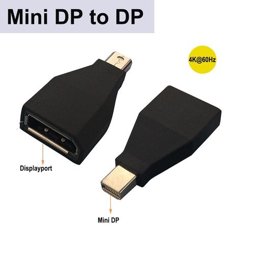 Mini dp DP - Cble adaptateur Displayport vers HDMI 4K VGA DVI Displayport 1.2, pour HP Dell Asus Lenovo, moniteur d'ordinateur portable