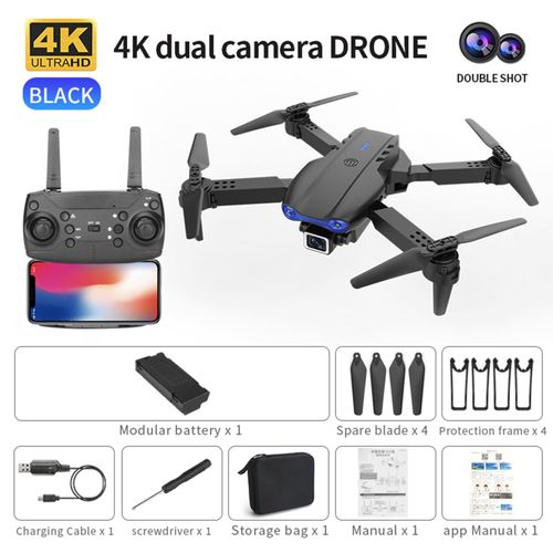 Mini Drone 4k Hd Double Camra Wifi Fpv, Selfie Intelligent Rc Uav Photographie Hlicoptre Pliable Quadcopter Rc Drone Jouet En Stock