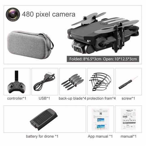 Mini Drone Avec Camra Hd 4k 2021 P, Wifi, Fpv, Pression De L'air, Noir Et Gris, Pliable, Jouet Rc, 1080