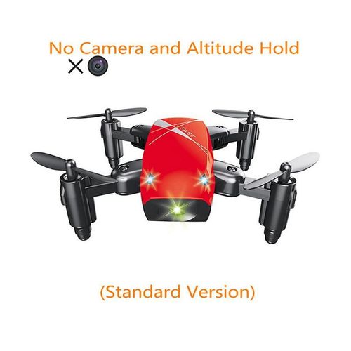 Mini Drone S9 Rc Avec Camra Hd, Quadricoptre Pliable Rtf, Maintien D'altitude, Une Touche, Hlicoptre De Retour, Avion Sans Tte
