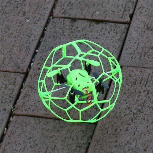 Mini Drone Telecommande Quadricoptere, Mode Sans Tete, Helicoptere Rc Roulant A 360 (Vert)